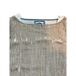 Anthropologie  Floreat Champagne Beige Crinkled Crushed Velvet Shirt Mini Dress S Photo 5