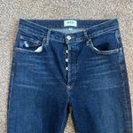 AGOLDE Nico HIgh Rise Button Fly Jeans Denim Dark Wash Womens Size 28 Photo 3