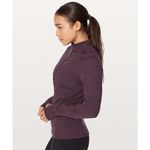 Lululemon  Toasty Tech 1/2 Zip black cherry sweat wicking tech fleece size 4 Photo 1