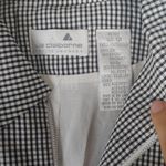 Vintage Black and White Gingham Zipper Blazer Size 12P Photo 3