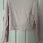 Aerie Cropped Twist Front Crewneck Longsleeve Photo 2