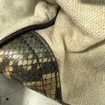 Rafe Bags Rafe New York “Roopal” Snake Print Linen Tan Brown Satchel *SEE PICS Photo 3