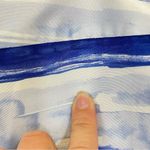 Tommy Bahama  Satin Silk Striped Shirts Blue‎ White Size 14 Photo 5