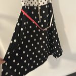 RN studios size 16, white and black polkadotted dress with pink belt Photo 4