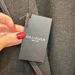 MM.LaFleur M.M.LaFleur The Lydia Dress Textured Ponte Cinder Grey Knee Length Size 16 NWT Photo 4