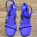 ZARA Purple open toe sandals Photo 1