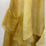 Max Studio  Golden Yellow Silk Ruffle Dress | Special Edition | Size S Photo 10