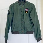 Aeropostale Bethany Mota by Cute Green Army Military Bomber Jacket | Size: M Photo 7