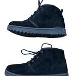 SO Kohls  Sophia Black Fur lined Suede Boots Photo 1