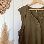 Free People  tee henley tank organic cotton top shirt Photo 1