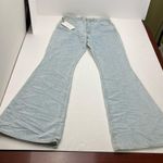 Slvrlake Indiana High Rise Super Flare Light Wash High and Dry Size 29 NEW *FLAW Blue Photo 0