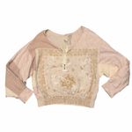 Free People  Eaglewood Cream Bandana Print Long Sleeve Top Shirt size Small Photo 2