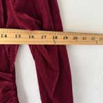 Chocolate Dress Womens Medium Red Velvet Long Sleeve Ruched Wrap Vampire Witchy Red Photo 3