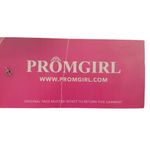 PromGirl Tawny Blue Maxi Dress Gown L Lace Detail Racerback Design Prom Wedding Photo 10