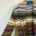 Wooden Ships ✨  Striped Open Front Cardigan Wool Mohair Multicolor Women S/M Photo 4