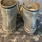 Gucci High Top Women’s Sneakers Tennis Shoes Metallic Silver Logo Size 39 9 Photo 8