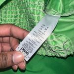 ASOS Lime Satin Cropped Top size 4 Photo 5