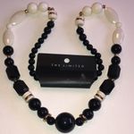 The Limited  Black and White Beaded Boho Necklace Photo 0