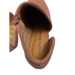 Lucky Brand Felixah Ankle Booties Blush Pink Size Women 9.5 M Suede Boots Rose Photo 2