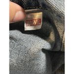 H&M Marvel Jean Jacket Men XS Blue Trucker Comic Big Spell Out D-335 Photo 5