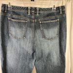Talbots Women's Blue Denim Capri Jeans Size 18 Cuff Crop Stretch Casual Photo 9