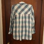 Barbour  Summer Tartan Plaid USA Lorne Shirt Tunic Hidden Button Front Size 12 Photo 2