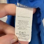 Maude Blue V Neck Collared Short Sleeve Dress size Small Photo 5