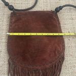 Lucky Brand  Foxy Lady Fringe Brown Suede Crossbody Purse Bag Photo 9
