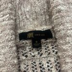 Frye  Women's Open Front Knit Cotton/Wool Blend Cardigan Pale Mauve Small Photo 4