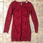 Windsor [] medium red lace fitted button down dress Photo 0