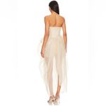 Lamarque Pixie Corset‎ Tulle Sheer Mini Dress Light Beige Womens Size Small White Photo 1