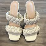 Cream Braided Heals Size 7 Photo 1