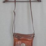 Giani Bernini Leather Croc Patterned Trim Crossbody Bag Photo 0