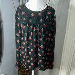 Loft Pink Smocked Blouse with Peter Pan Collar Photo 1