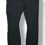 Athleta  Athletic Leggings with‎ Side Pockets & Perforated Floral Design Black Sm Photo 0