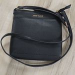 Anne Klein Black Pebbled Leather Crossbody Bag – Chic Everyday Classic y2k Photo 0