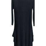 Bryn Walker Chelsea Dress Tulip Skirt Hunter Green Long Sleeve Stretch Knit Gown Photo 2