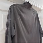 Nike  Dri Fit Long Sleeve 3/4 Zip Active Top Dark Gray Pink sz XL Photo 2