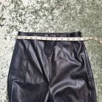 ZARA  Black Faux Leather Skinny Pants Photo 4
