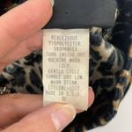 VTG Y2K Size S Midi Dress Rendezvous Cheetah Leopard Fuzzy Sleeveless Mock Neck Brown Photo 2