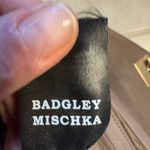 Badgley Mischka Quilted Crossbody Shoulder Gold Chain Taupe Bag Photo 7