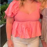 English Factory  puff sleeve pink top  Photo 0