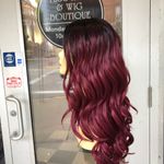 Wig burgundy deep wave not Red it’s burgundy wavy Photo 4