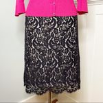 White House | Black Market Black Lace Scalloped Edge Straight Pencil Skirt Size 8 Photo 12