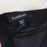 Bebe Silk Paisley Print Bubble Hem Strapless Dress Photo 3