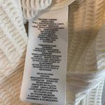 Joie  Zip Front Jacket Medium White Waffle Knit Pockets Cotton Blend Zip Cuffs Photo 8