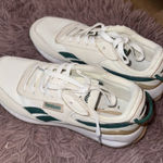 Reebok  Classic White and Dark Green Sneakers Photo 0
