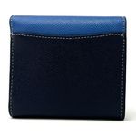 Coach  Small Trifold Wallet Sky Blue Multi Leather CF446 Photo 2