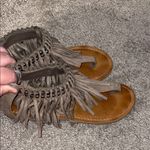Not Rated 2/$30 mushroom fringe gladiator sandals size 9 Photo 2