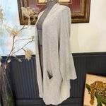 NWT Anthropologie Donni Sandwash Open Front Ribbed Duster Cardigan ~ Size OS 💚🍄 Gray Photo 1